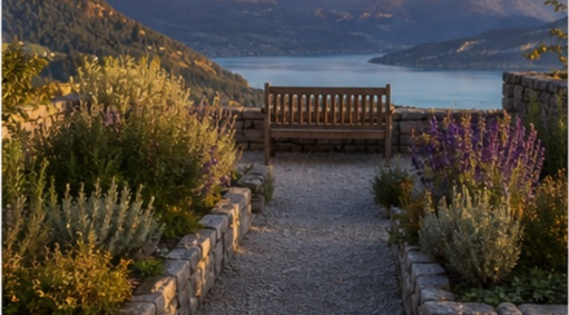 Terrasse en pierres seches lac d'Annecy à Annecy — photo 4