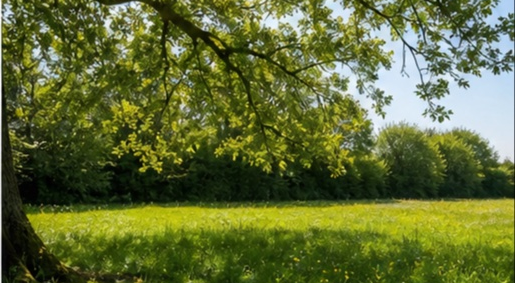 Prairie naturelle avec vieux chene Charente à Angouleme — photo 5